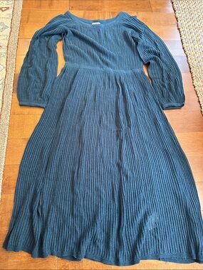 J. crew Point Sur Dress in Teal Blue